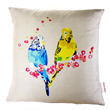 loving budgies cushion