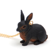 black rabbit necklace