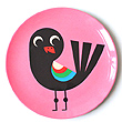 Ingela Arrhenius bird on a pink plate