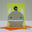 Ricemon greeting card by Noodoll