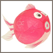 pink fish - japanese paper balloon