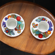 two villeroy and boch acapulco cup and saucers
