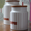 brown coffee and flour hornsea storage jars