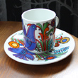 two villeroy and boch acapulco cup and saucers